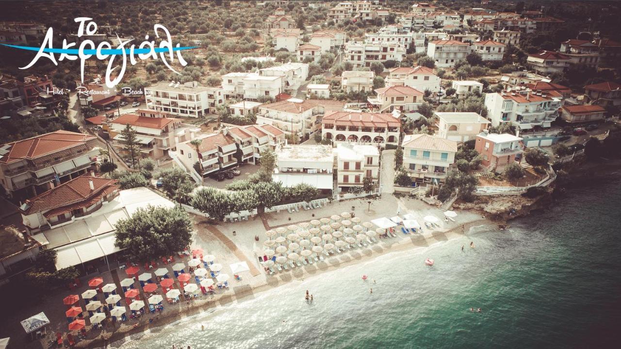 Akrogiali Hotel Restaurant Xiropigado Exterior foto